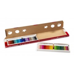 Carioca Joy Pack de 100 Feutres - 1 Mètre de Couleur - Encre Super Lavable - Pointe Fine et Bloquée - Capuchon Ventilé