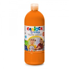 ✅ Carioca Tempera Flacon 1000 ml - Couleurs superlavables - Facile à mélanger - Applicable sur matériaux pore en stock