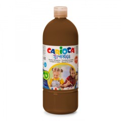 ✅ Carioca Tempera Flacon 1000 ml - Couleurs superlavables - Facile à mélanger - Applicable sur matériaux pore en stock