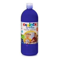 ✅ Carioca Tempera Flacon 1000 ml - Couleurs superlavables - Facile à mélanger - Applicable sur matériaux pore en stock