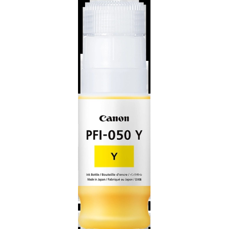 Canon PFI050 Bouteille d'encre jaune originale - PFI050Y/5701C001 qua