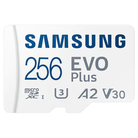 Carte Micro SDXC Samsung EVO Plus 256 Go UHS-I U3 V30 rapide et fiable