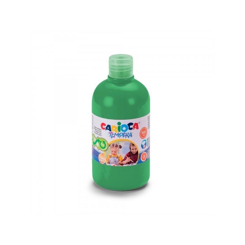 Bouteille Carioca Tempera - 500 ml - Couleurs super lavables - Facile à mélanger - Applicable sur matériaux poreux - Haute