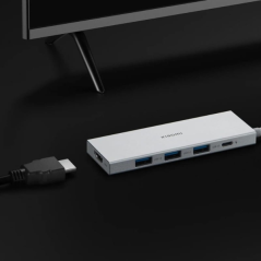Hub USB-C Xiaomi 5 en 1 avec 3x USB-A 3.0, Charge rapide 100W