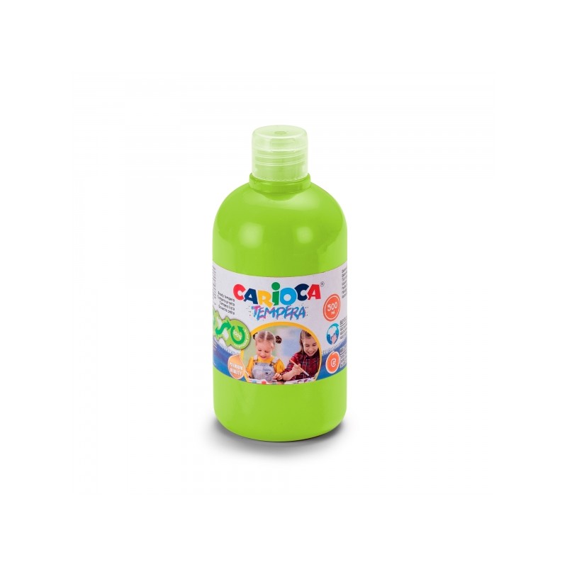 Bouteille Carioca Tempera - 500 ml - Couleurs super lavables - Facile à mélanger - Applicable sur matériaux poreux - Haute