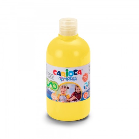 ✅ Carioca Tempera Flacon 500 ml - Couleurs superlavables - Facile à mélanger - Applicable sur matériaux poreu en stock