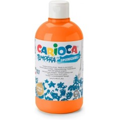 ✅ Carioca Tempera Flacon 500 ml - Couleurs superlavables - Facile à mélanger - Applicable sur matériaux poreu en stock