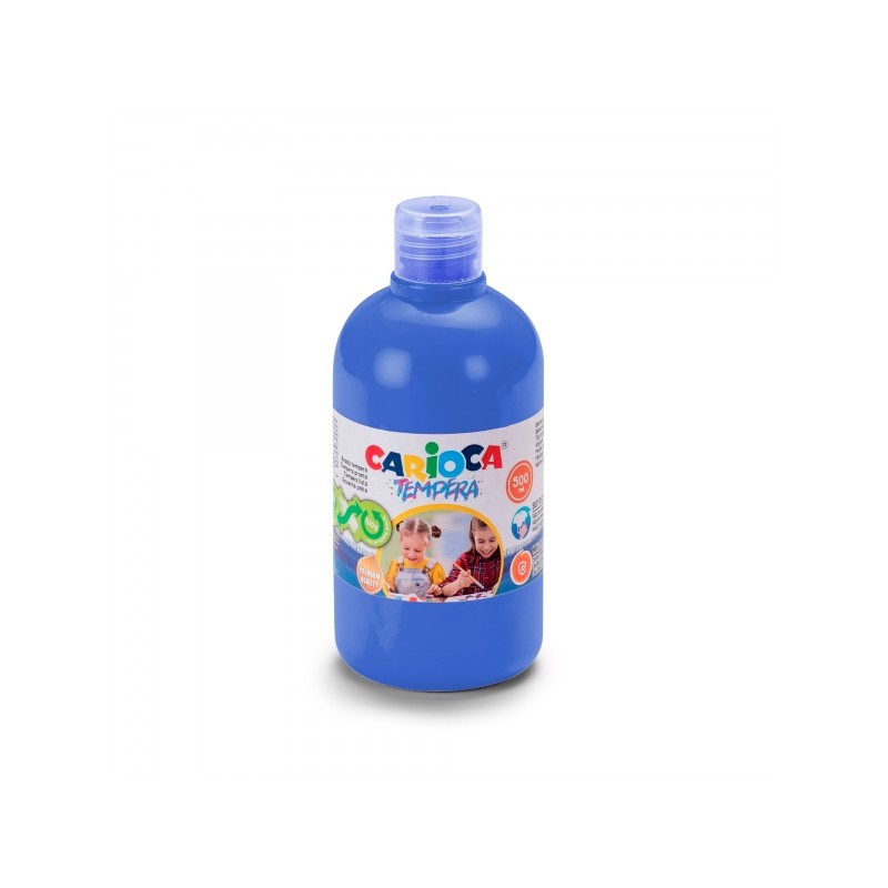 Flacon Carioca Tempera - 500 ml - Couleurs superlavables - Facile à mélanger - Applicable sur matériaux poreux - Haute opacité