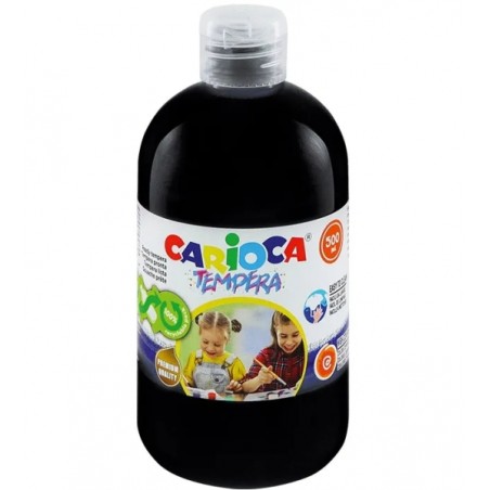 ✅ Carioca Tempera Flacon 500 ml - Couleurs superlavables - Facile à mélanger - Applicable sur matériaux poreu en stock
