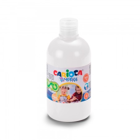 ✅ Carioca Tempera Flacon 500 ml - Couleurs superlavables - Facile à mélanger - Applicable sur matériaux poreu en stock