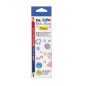 Carioca Maxi Pack de 12 Crayons - Corps Hexagonal Laqué - Mine Ø 5 mm - Couleur Bleu/Rouge