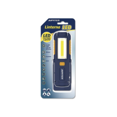 Lampe de travail LED + COB Jupiter 250 lm - Aimant, crochet, IP44