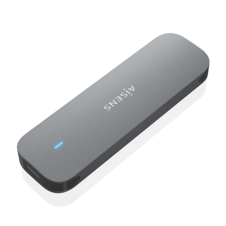 Aisens Boîtier Externe M.2 ASM2-006Gry SATA vers USB3.1 Gris