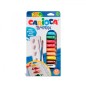Carioca Pack de 12 Tubes Tempera - Comprend Pinceau et Palette - Couleurs Super Lavables - Haut Pouvoir Couvrant - Applicable