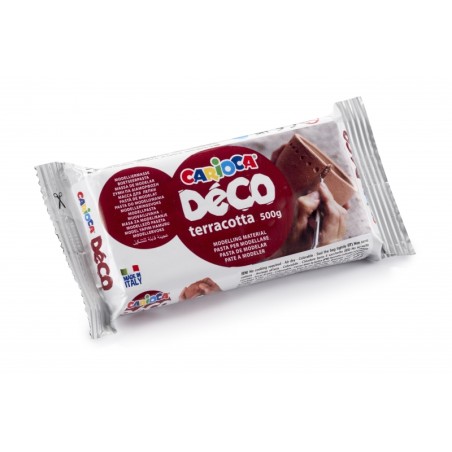 ✅ Carioca Déco Terre Cuite 500gr Pâte à Modeler - Convient à Toutes les Techniques de Modelage - Durcit à l en stock