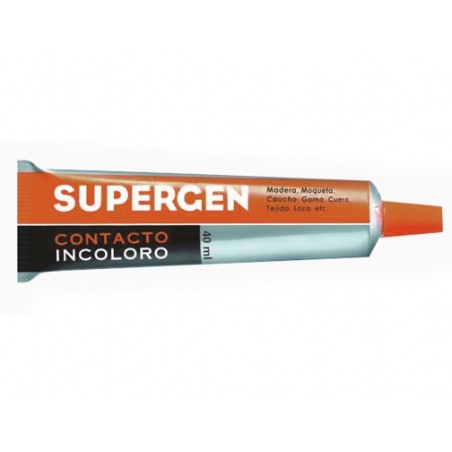 ✅ Colle Contact Supergen Incolore 40 ml - Séchage rapide - Ne contient pas de toluène - Résistance au vieilli en stock