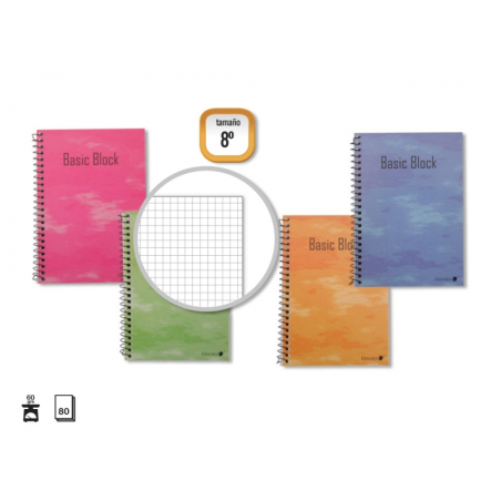 LOT de 10 Carnet d'Or Couverture Plastifiée Normale - 80 Feuilles - L