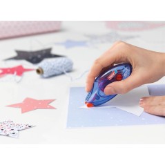 Rouleau adhésif permanent Tesa Roller EcoLogo 8,4 mm x 8,5 m - Adhésif extra fort - Précis et durable - Fabriqué avec du