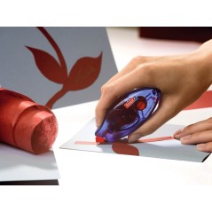 ✅ Rouleau adhésif permanent Tesa Roller EcoLogo 8,4 mm x 8,5 m - Adhésif extra fort - Précis et durable - Fab en stock