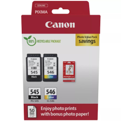 Canon PG-545/CL-546 Pack de 2 cartouches + 50 feuilles photo 8287B008