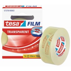✅ Tesa Tesafilm Ruban adhésif transparent 19 mm x 33 m – Résistant aux déchirures – Sans PVC couleur Tran en stock