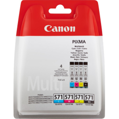 Canon Multipack CLI-571 4 cartouches couleur haute capacité 4x7 ml