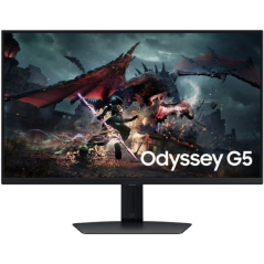 Moniteur Samsung Odyssey G5 G50D 27" IPS QHD 180 Hz FreeSync - Temps de réponse de 1 ms - Réglable en hauteur, rotation et