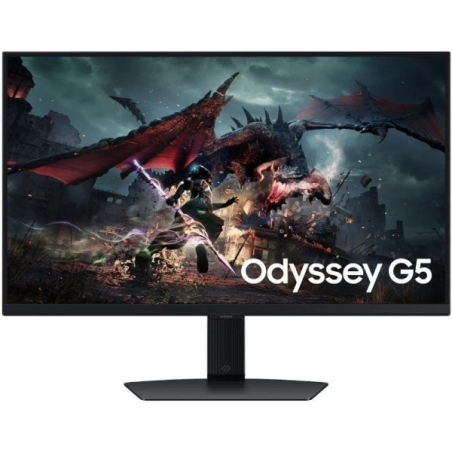 Moniteur Samsung Odyssey G5 G50D 27" IPS QHD 180 Hz FreeSync - Temps de réponse de 1 ms - Réglable en hauteur, rotation et