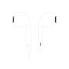 Écouteurs intra-auriculaires TechOneTech EarTech - Microphone intégré - Prise mini-jack 3,5 mm - Câble de 1,20 m - Blanc