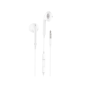 Écouteurs intra-auriculaires TechOneTech EarTech - Microphone intégré - Prise mini-jack 3,5 mm - Câble de 1,20 m - Blanc
