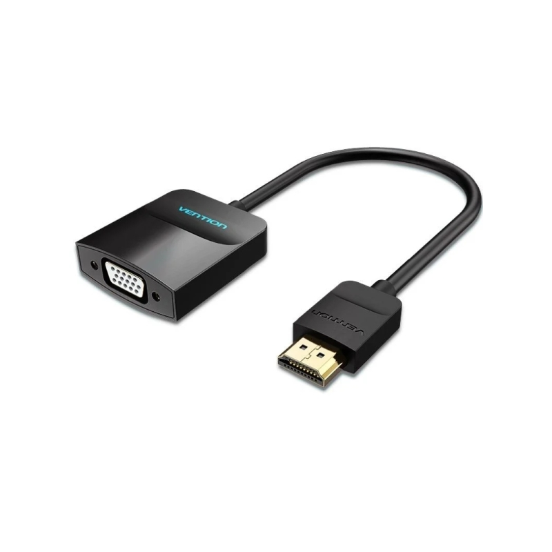 Câble convertisseur Vention HDMI mâle vers VGA femelle - Full HD - ARC - Port audio 3,5 mm - Longueur : 0,15 m - Connecteurs