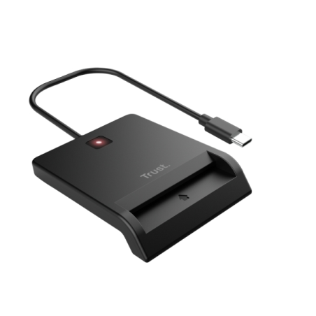 Lecteur de cartes à puce USB Trust Primo - Compatible avec DNI 4.0 - eID, eDown et CIE - Noir