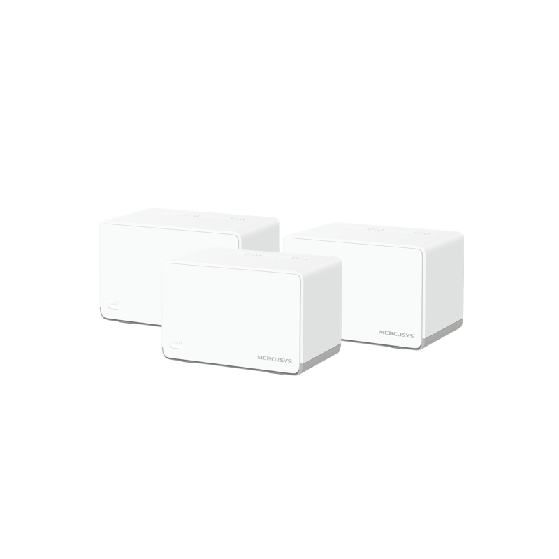 Système Wi-Fi 6 Mesh double bande Mercusys H70X AX1800 - 3 bornes Halo - Couverture jusqu'à 550 m² - Blanc