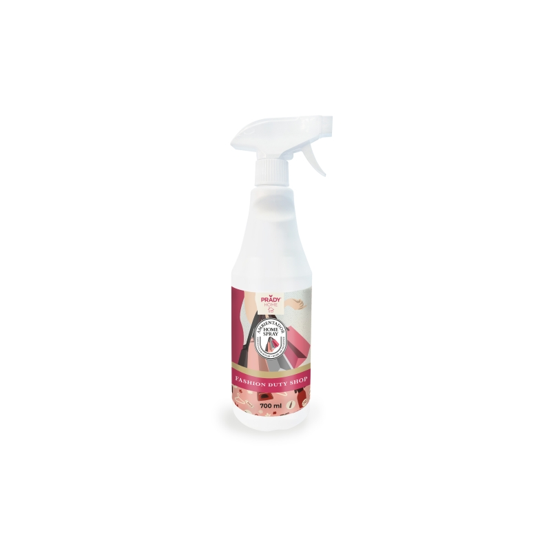 Désodorisant d'intérieur Prady Fashion Duty Shop - Flacon de 700 ml - Vaporisateur
