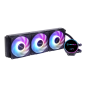 Kit de refroidissement liquide Unykach Aquastorm NEO 360 - 3 ventilateurs de 120 mm - Éclairage RGB - Affichage de la