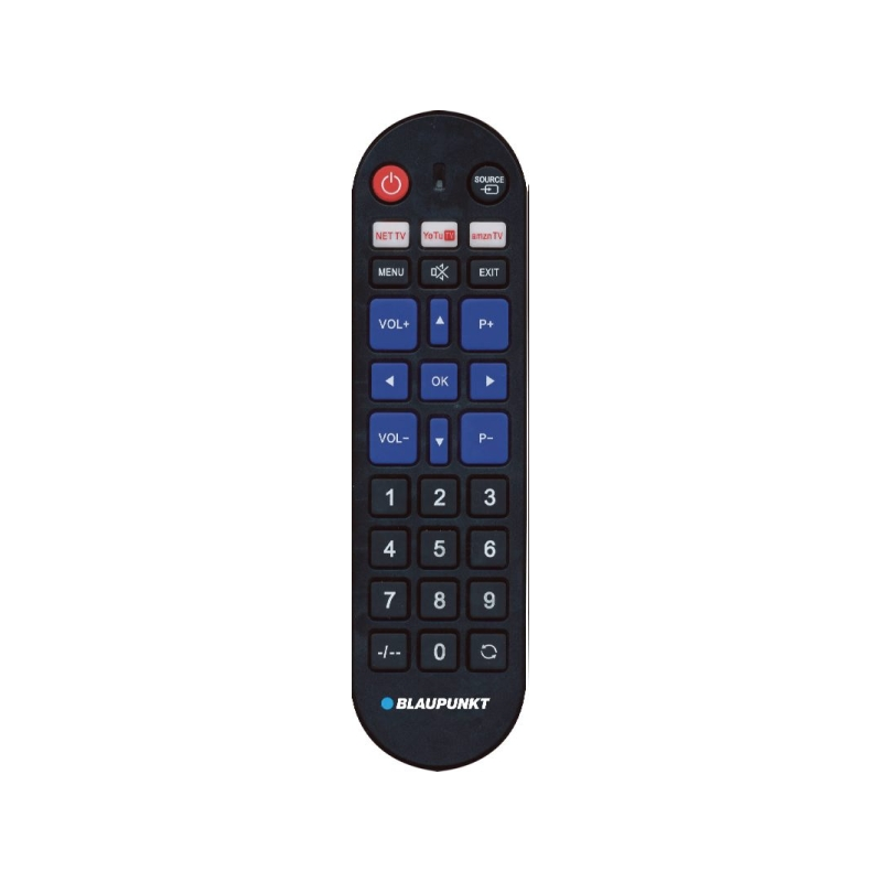 Télécommande universelle Blaupunkt pour LG, Samsung, Sony, Philips et Panasonic - Préconfigurée - Gros boutons - Commande