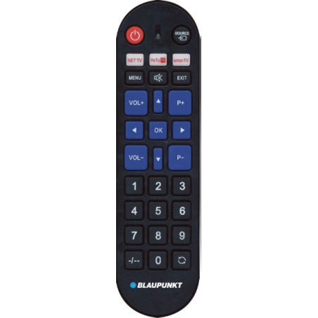 Télécommande universelle Blaupunkt pour LG, Samsung, Sony, Philips et Panasonic - Préconfigurée - Gros boutons - Commande