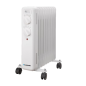 Radiateur à bain d'huile Blaupunkt - Puissance 2000 W - Thermostat réglable - Roulettes - Poignée de transport - Voyant