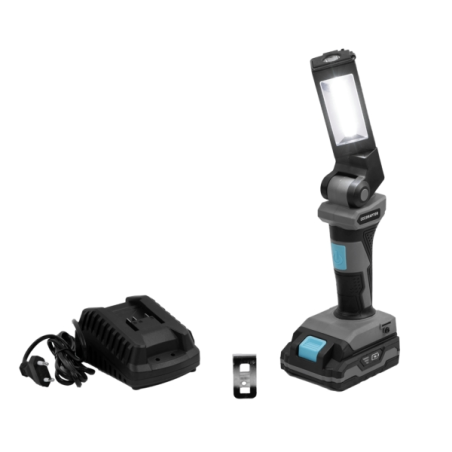 Lampe de travail LED Cecotec CecoRaptor 2020 Advance - 5 W - Autonomie de 4 h - Batterie 2 Ah 20 V - 300 lumens - Tête rotative