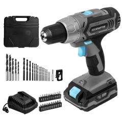 Perceuse-visseuse sans fil Cecotec CecoRaptor Perfect Drill 2020 Advance - Couple de 46 Nm - 1550 tr/min - Blocage automatique