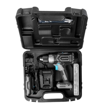 Perceuse-visseuse ultra-rapide sans balais Cecotec CecoRaptor Perfect Drill 2020 - Couple de 46 Nm - 2000 tr/min - Batterie 2