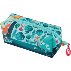 ✅ Maped Jungle Fever Babies Étui en tissu avec 12 crayons de couleur Jumbo Jungle Fever (à partir de 2 ans) et en stock