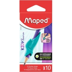 ✅ Maped Kidy Lern Pack de 10 Guides Crayon Doigts - Modèle Requin - Guide Amovible - Convient à la Plupart des en stock