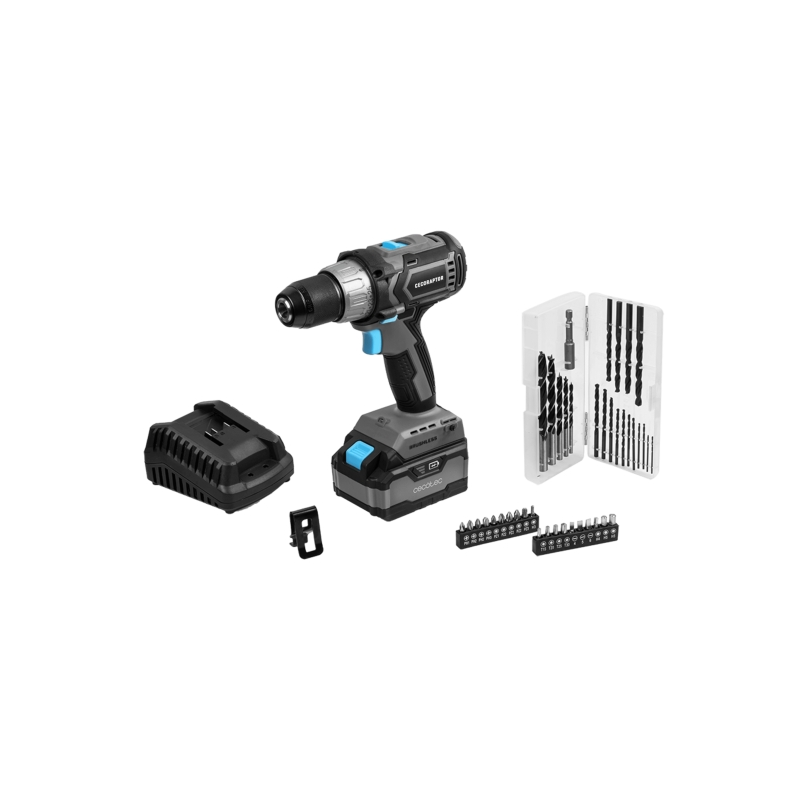 Perceuse-visseuse ultra-performante sans balais Cecotec CecoRaptor Perfect Drill 4020 - Couple de 46 Nm - 2000 tr/min