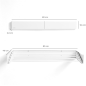 Étendoir à linge mural extensible Innovagoods Dryva 80 - Rétractable - Accessoires de fixation inclus - Pliable - Résistant à