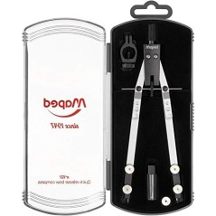 Compas Maped avec moustache rapide – Comprend un adaptateur et un étui à plomb