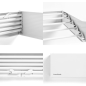 Étendoir à linge mural extensible Innovagoods Dryva 80 - Rétractable - Accessoires de fixation inclus - Pliable - Résistant à