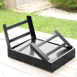 Barbecue de table portable Innovagoods BearBQ - Fer - Pliable - Contient jusqu'à 1,5 kg de charbon - Grille amovible 35 x 27 cm