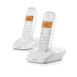Téléphone sans fil Motorola S1202 DECT + 1 poste - Identification de l'appelant - Répondeur - Mains libres - Blanc