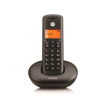 Téléphone sans fil Motorola E202 DECT + 1 extension - Identification de l'appelant - Répondeur - Mains libres